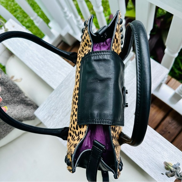 Loeffler Randall Junior Work Tote in Cheetah/Black NWT - Picture 6 of 16